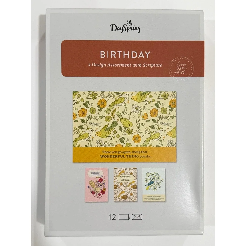 DaySpring Christian Greeting Card Assortment + Scripture Shareable's & Card Box